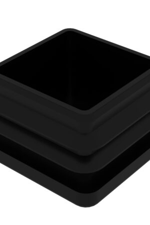 40×40 Mm Kademeli İç Profil Tapası Siyah
