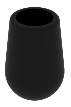 12 Mm Dış Profil Pabucu Siyah