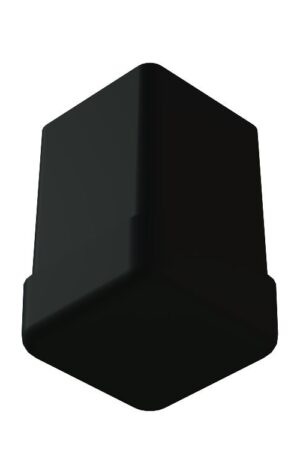10×10 Mm Düz İç Profil Tapası Siyah